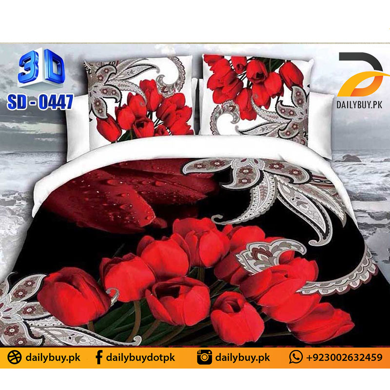 3D Digital Bed Sheet 0447