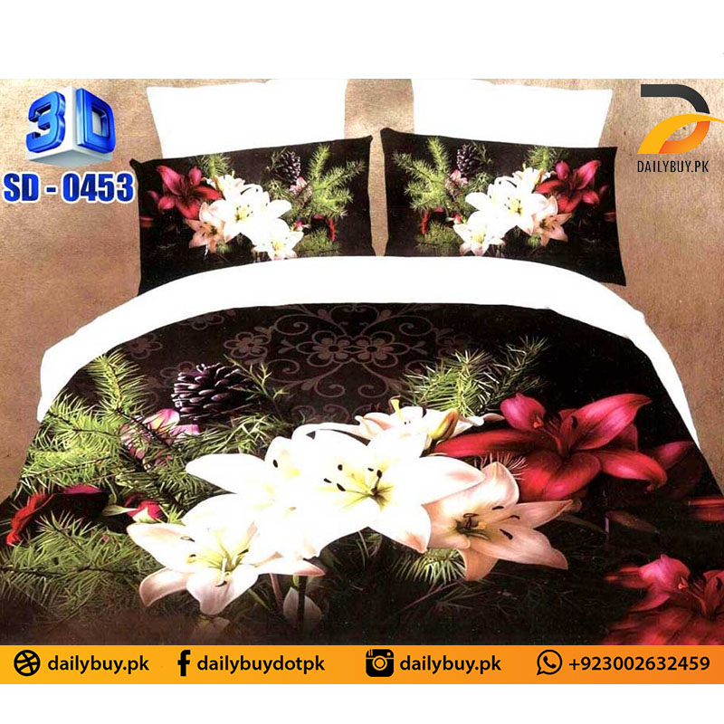 3D Digital Bed Sheet 0453