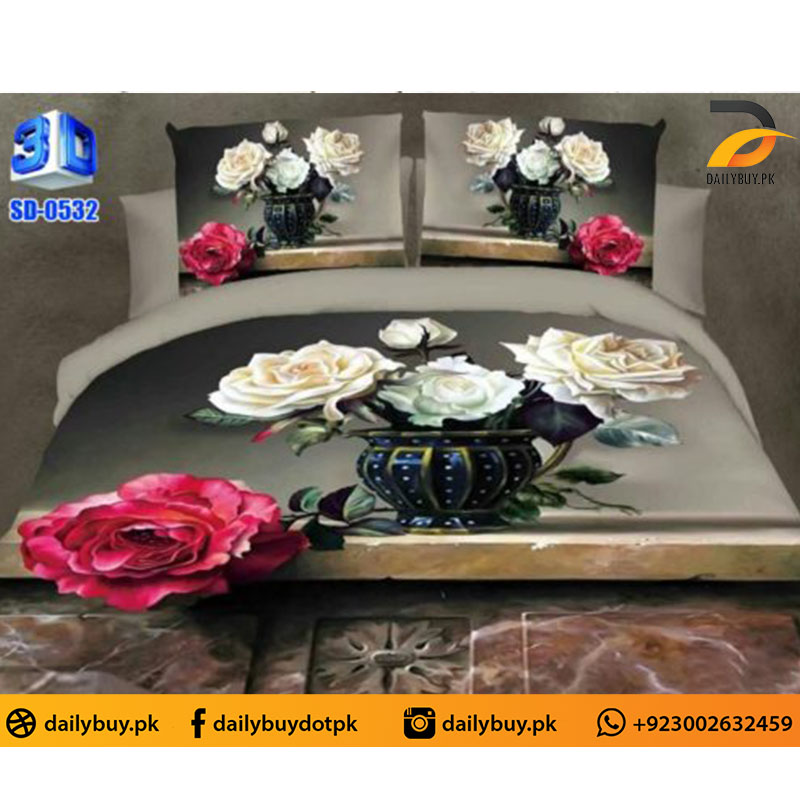 3D Digital Bed Sheet 0532