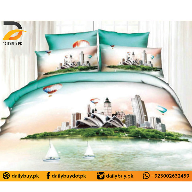 3D Digital Bed Sheet 0565