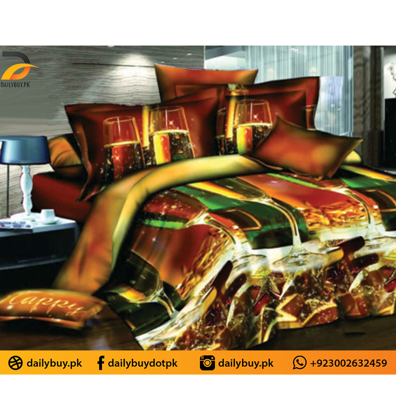 3D Digital Bed Sheet 0574