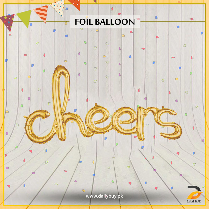 Cheers Letter Foil Balloon