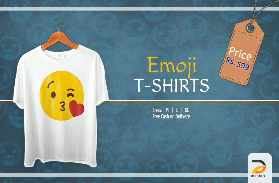 Emoji T Shirt - Flying Kiss