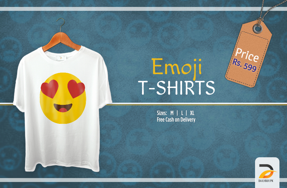 Emoji T Shirt - Heart Shaped Eye