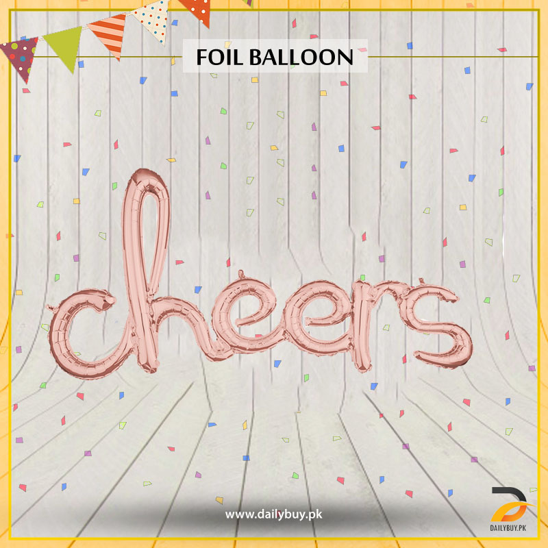 Cheers Letter Foil Balloon