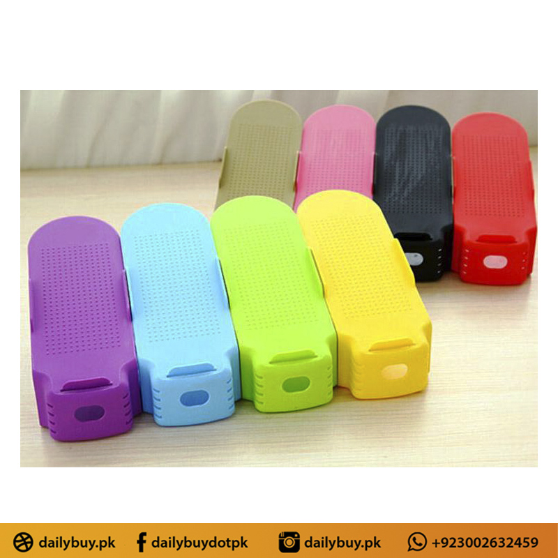 PLASTIC SHOE ORGANIZER ( Set of 4 Pcs )