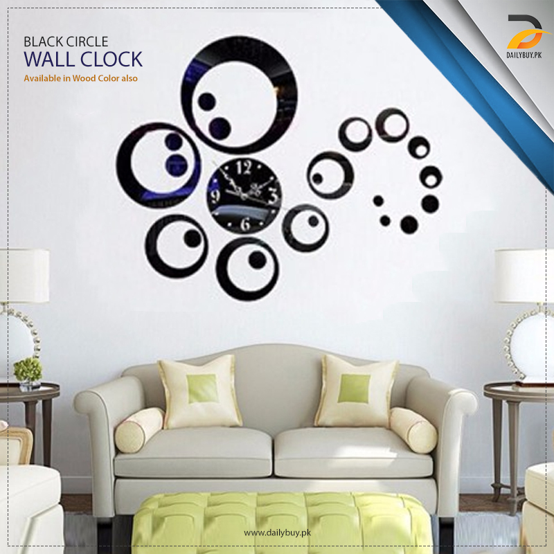 Black Circle Wall Clock