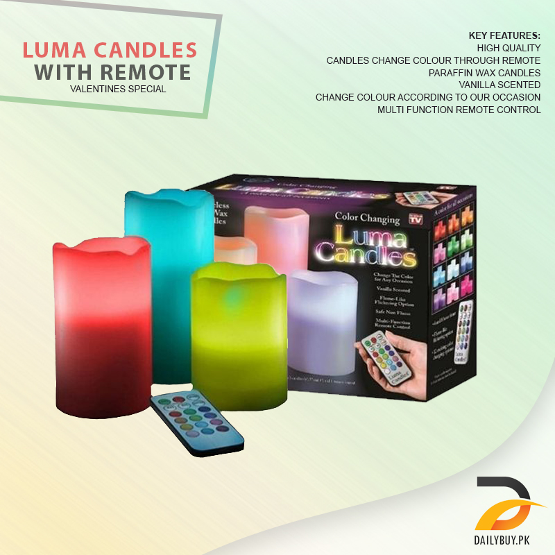 Special Luma Candles with Remote