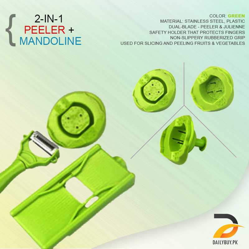 Peeler + Mandolin  Vegetable Slicer-Peeler