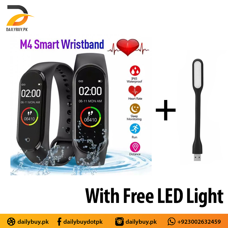 M4 Smart Band With Free LED Light