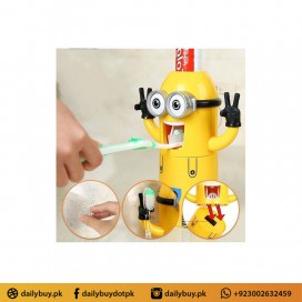 Minion Tooth Paste Dispenser & Brush Holder - 