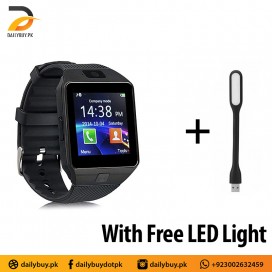 Smart Watch DZ 09 With Free LED Light
